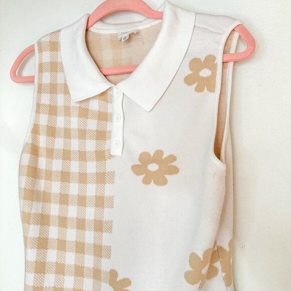 Le Lis Collection Tennis Dress Daisy Checkered Print - Picture 5 of 7